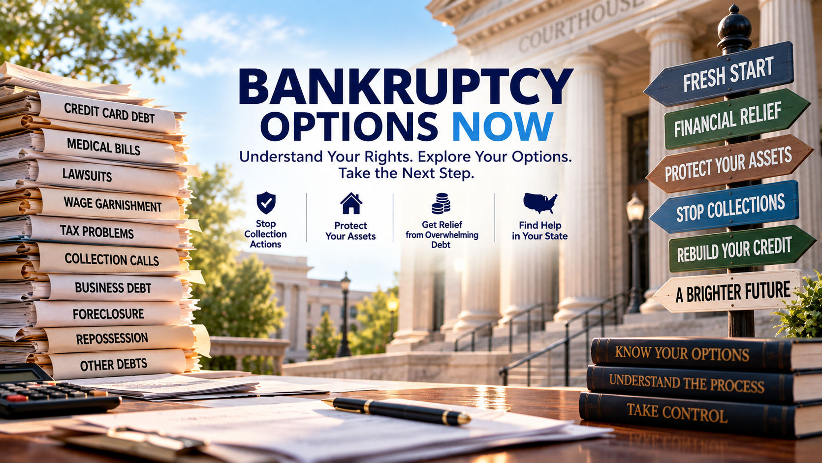 Bankruptcy Options Now guide to debt relief and bankruptcy options